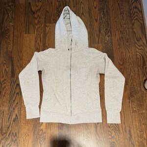 Lululemon Athletica Scuba Full-Zip Hoodie in Light Gray
